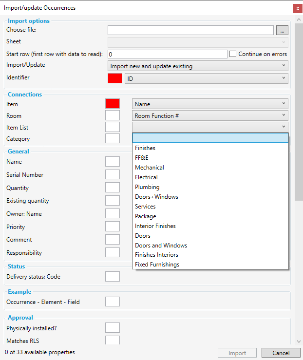Import and update of Occurrences-Drop Down.png